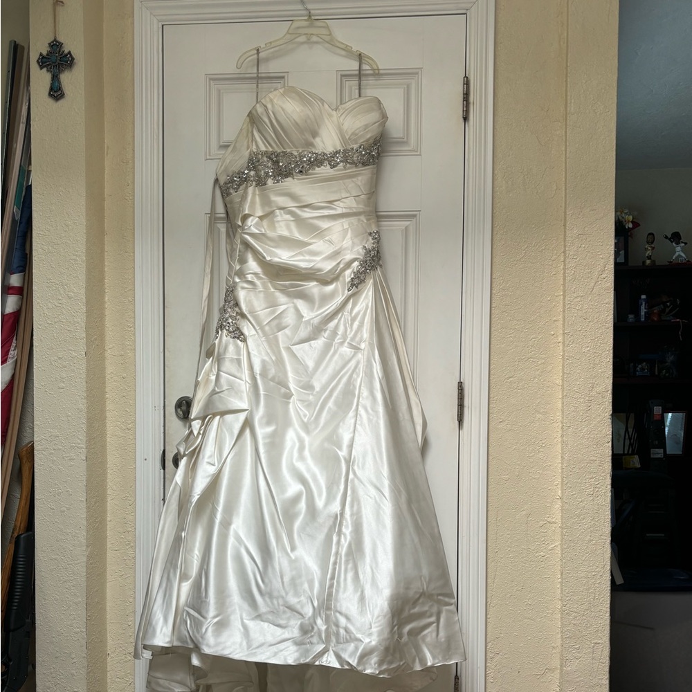 All white wedding dress by Essence of Australia